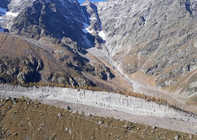 Monte Rosa ghiacciaio Belvedere e Rifugio Zamboni Zappa da Macugnaga