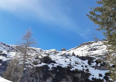 escursione invernale rifugio albani colere