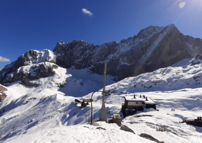 escursione invernale rifugio albani colere