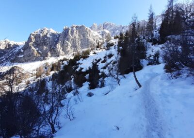 escursione invernale rifugio albani colere