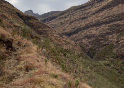 Escursione hiking cascata Holomo waterfall Ts’ehlanyane National Park Maliba Lesotho