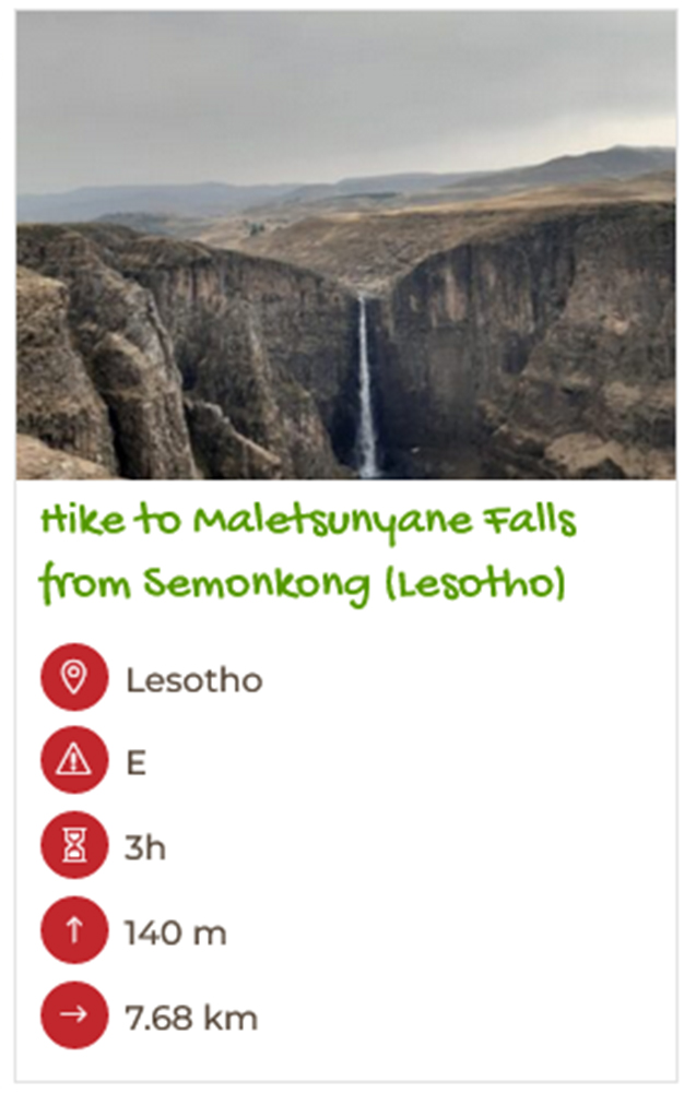 semokong lesotho hiking